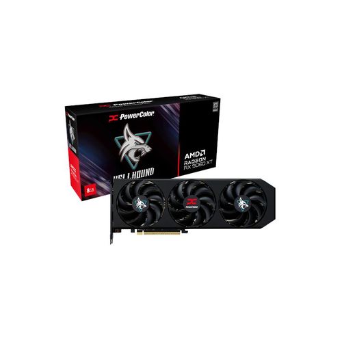 PowerColor Radeon RX 9060 XT Hellhound OC - 8GB GDDR6 RAM - Grafikkarte