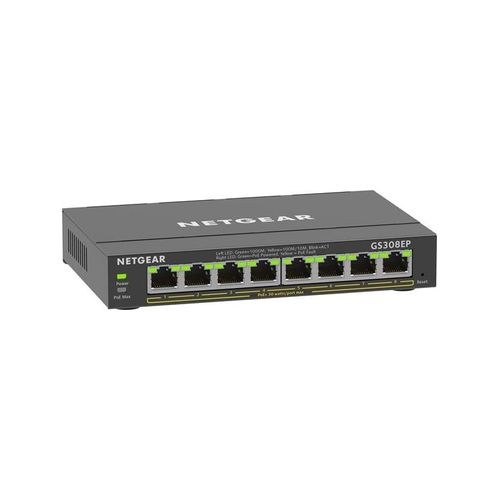Netgear GS308EP 8-Port PoE+ Gigabit Ethernet Plus Switch (62W)