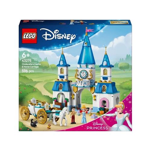 LEGO Disney 43275 Cinderellas Schloss und Pferdekutsche