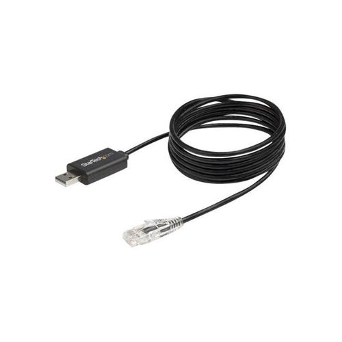 StarTech.com 6 ft. / 1.8 m Cisco USB Console Cable - USB to RJ45 - 460Kbps - serial cable - 1.8 m - black - Schwarz - 1 meter