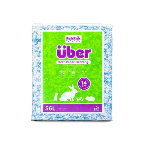Über - Soft Paper Bedding 56l Blue/White - (45066)