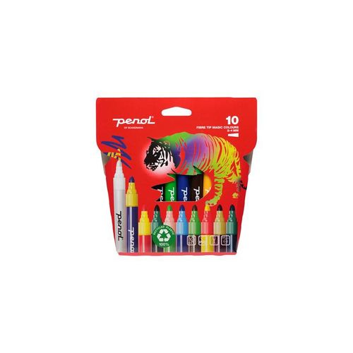 Penol Fibre Tip Magic pens x10