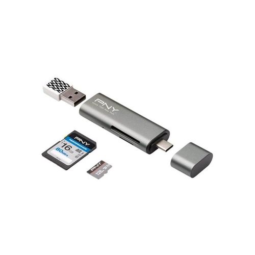 PNY USB-C CARD READER + USB-A ADAP ACCS