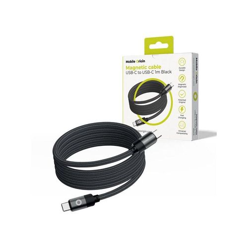 Mobile Origin Magnetic Patented Original Cable USB-C to USB-C 1m - black