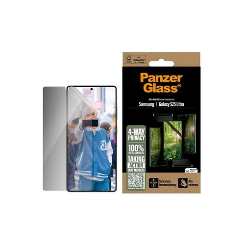 PanzerGlass ECO MATRIX 4-way Privacy Screen Protector Samsung Galaxy S25 Ultra | Ultra-wide Fit