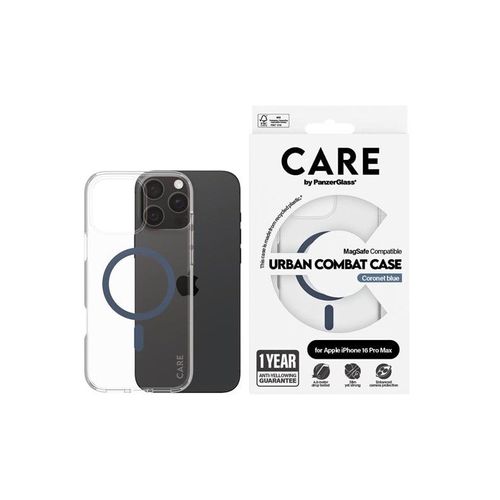 CARE by PanzerGlass Case Flagship Blue MagSafe iPhone 16 Pro Max