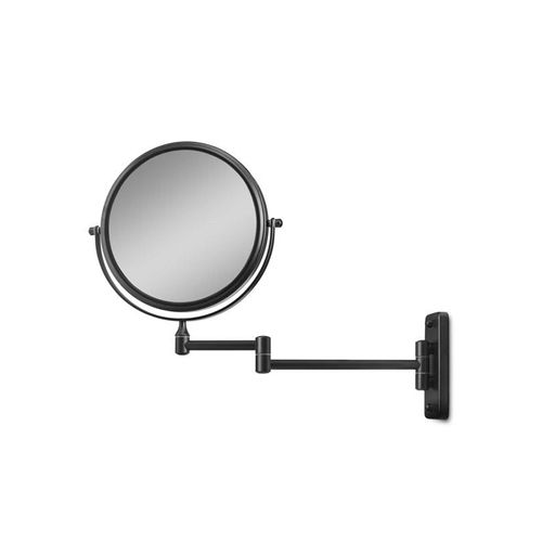 Gillian Jones Double-Sided Wall Mirror w. x10 Magnification - Black