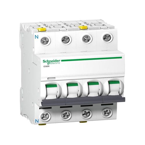 Schneider Electric Acti9 ic60n 3p-n 20a dobbelt terminal c-karakteristik 6/10ka