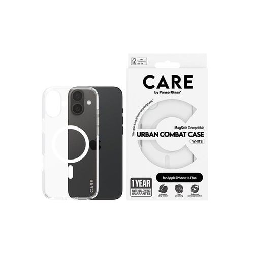 CARE by PanzerGlass Case Flagship White MagSafe iPhone 16 Plus