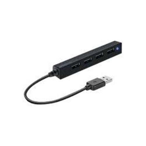Speed-Link SPEEDLINK SNAPPY SLIM USB-Hubs - 4 - Schwarz