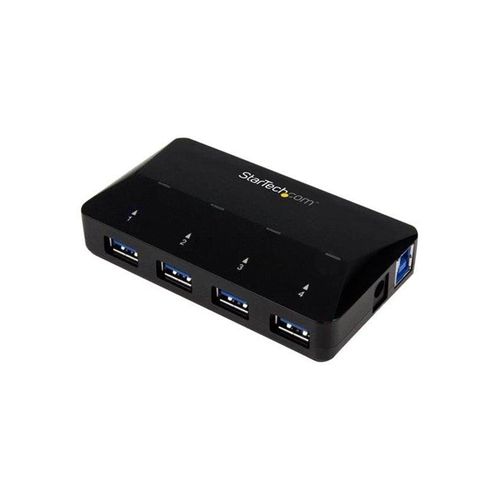 StarTech.com USB 3.0 Hub 4-Port plus Dedicated Charging Port USB-Hubs - USB 3.2 - 4 - Schwarz
