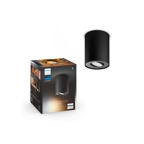 Philips Hue Pillar Single Spotlight - Black - No Dimmer Switch