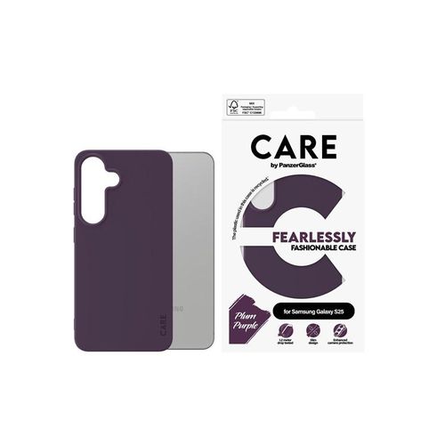 CARE by PanzerGlass Fashionable Case Plum Purple Samsung Galaxy S25