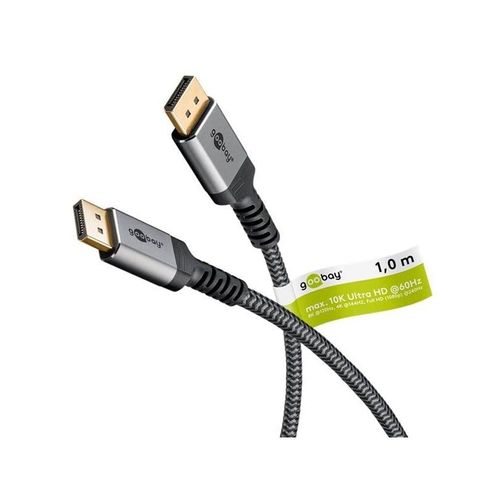 Pro DisplayPort Plus 2.0/2.1 - Display Kabel - 3m - Grau