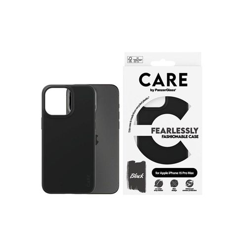 CARE by PanzerGlass Fashionable Case Black iPhone 15 Pro Max