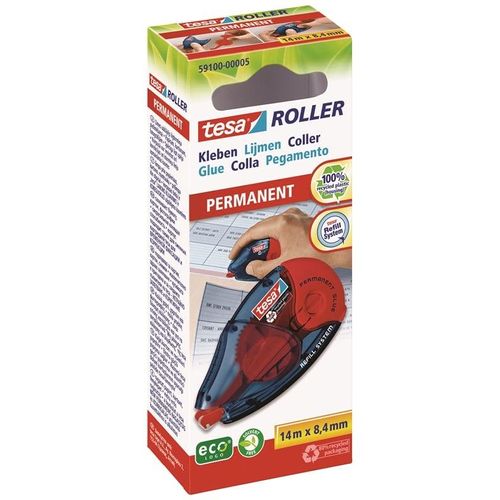 tesa Glue Roller ecoLogo 14m x 8.4mm refill system