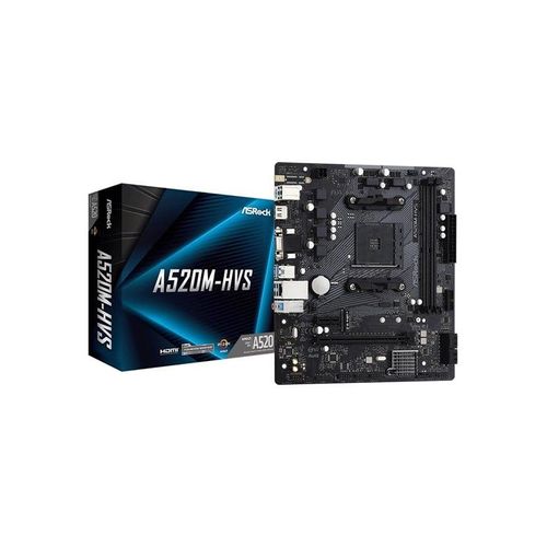ASRock A520M-HVS Mainboard - AMD A520 - AMD AM4 socket - DDR4 RAM - Micro-ATX