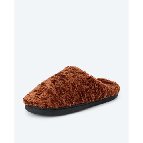 Hausschuhe aus Teddy-Plüsch