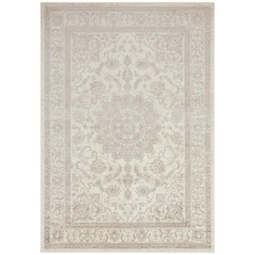 Hanse Home Flachwebeteppich Oriental, Creme, Grau, Textil, orientalisch, rechteckig, 160x230 cm, Oeko-Tex® Standard 100, für Fußbodenheizung geeignet, pflegeleicht, strapazierfähig, Teppiche & Böden, Teppiche, Webteppiche