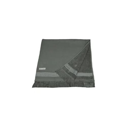 Hamamtuch ROSS "Hamam", grau (anthrazit), B:90cm L:180cm, Hamam Frottier, Hamam Frottier, Handtücher, idealer Begleiter für Strand, Sauna oder Wellnessbereich
