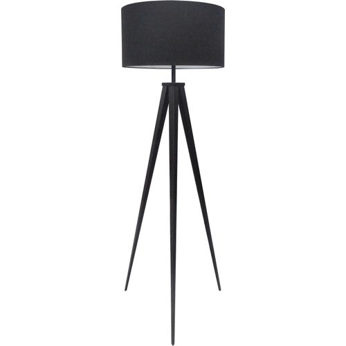 Retro Stehleuchte TRIPOD 142cm schwarz Design Stehlampe Wohnzimmerlampe Standleuchte E27