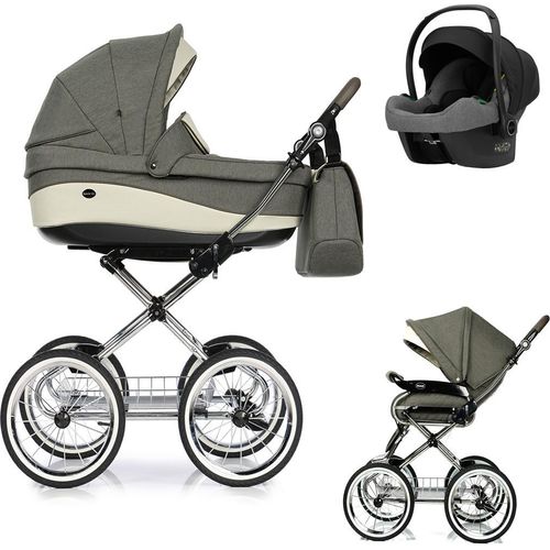 Emma Classic 4 in 1 inkl. Sportsitz, Autositz und Zubehör in Farbe Olivegrau-Creme (E-3) - erhältlich in 6 weiteren Farben
