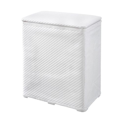 Wäschesortierer KLEINE WOLKE, weiß, B:49cm H:55cm T:27cm, Polypropylen, Wäschesammler, Wäschesortierer