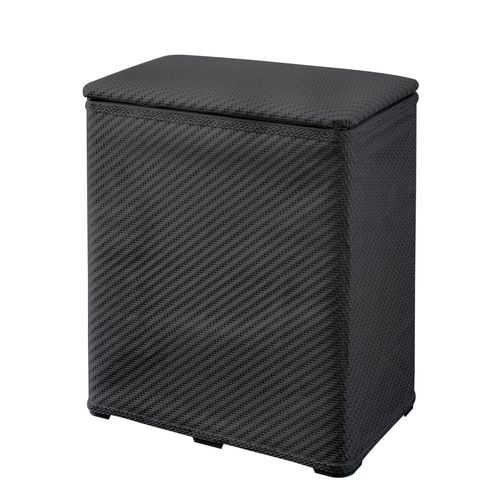 Wäschesortierer KLEINE WOLKE, grau (graphit), B:49cm H:55cm T:27cm, Polypropylen, Wäschesammler, Wäschesortierer