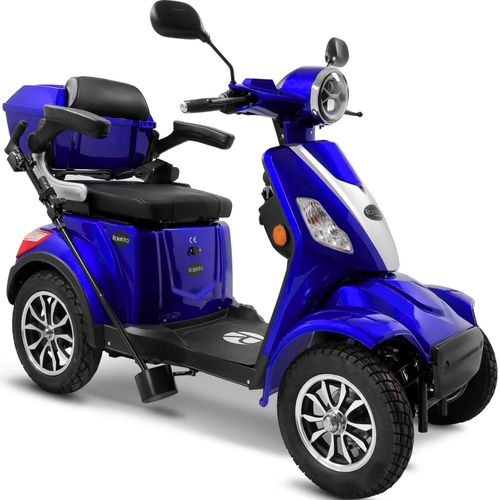 Elektromobil ROLEKTRO "Rolektro E-Quad 25 V.3, Lithium Akku", blau, ElektromobileB:84cm H:118cm L:156cm, B:84cm H:118cm L:156cm
