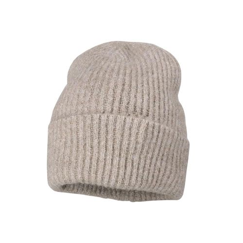 Strickmütze CAPO, Damen, beige, Strick, Materialmix, unifarben, Mützen Strickmütze, Dezente Melange-Töne, Grobstrick