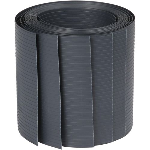 Sichtschutzstreifen GARDEN 'N' MORE "Fertigstreifen", grau (anthrazit), H:19cm, Kunststoff, Zaunelemente, 5 Sichtschutzstreifen, 2,01 m lang, 19 cm hoch