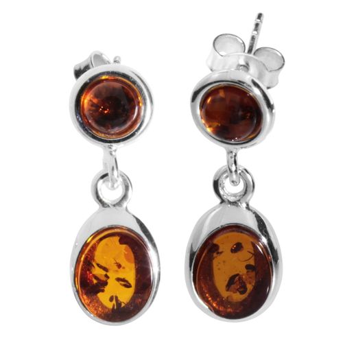 Paar Ohrhänger OSTSEE-SCHMUCK "Ostsee-Schmuck Ohrhänger Tarja Ohrhänger Tarja", weiß, Ohrringe, Damen, 25 x 9mm, Silber 925 (Sterlingsilber)