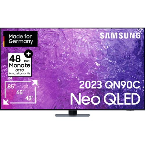 SAMSUNG LED-Fernseher, Energieeffizienz: F (A-G), grau (carbon silber), 85 ″, Fernseher, Neo Quantum HDR+, Neural Quantum Prozessor 4K, Dolby Atmos & OTS+