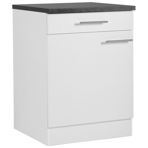 Unterschrank OPTIFIT "Mini", weiß, B:60cm H:84,8cm T:60cm, Schränke, Unterschrank, Breite 60 cm