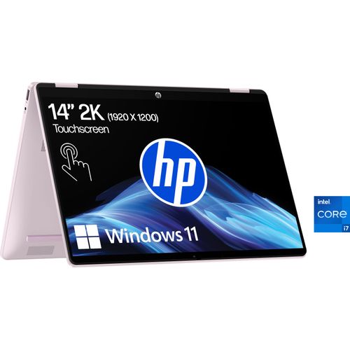 HP Convertible Notebook "OmniBook 5 Flip", rosa, 16 GB RAM 512 GB SSD, Core i7, Notebooks, Topseller