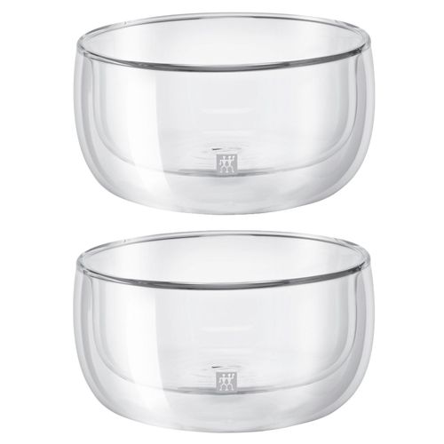 Gläser-Set ZWILLING "Sorrento", transparent, B:11,9cm H:6,2cm, Borosilikatglas, Trinkgefäße, Doppelwandig, Borosilikatglas, 2-tlg., je 280 ml