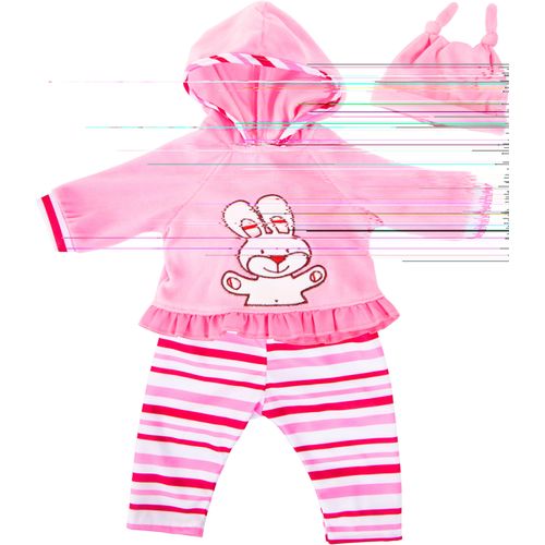 Puppenkleidung BAYER "Obert/Hose Hase rosa", rosa (rosa, pink), Puppenkleidung, Kinder