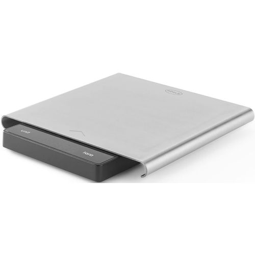 Küchenwaage RÖSLE, schwarz (edelstahlfarben, schwarz), B:17,5cm H:2cm L:20cm, ABS-Kunststoff, Edelstahl, Küchenwaagen, mit Wiegefläche aus Edelstahl, LCD-Display, Tragkraft bis 5 kg