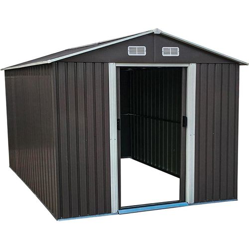 nabbi Gartenhaus aus Blech Werkzeugster 205x257x202 cm - grau