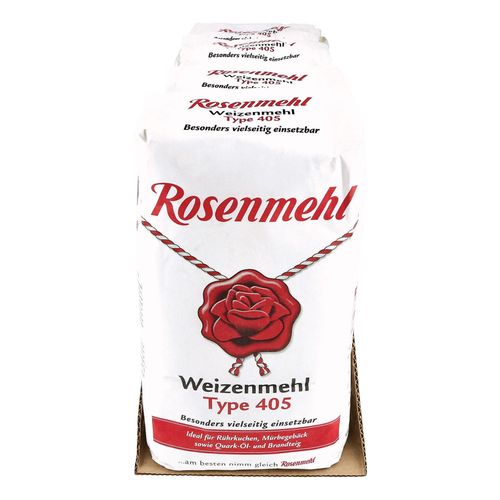 Rosenmehl Type 405 2,5 kg, 4er Pack