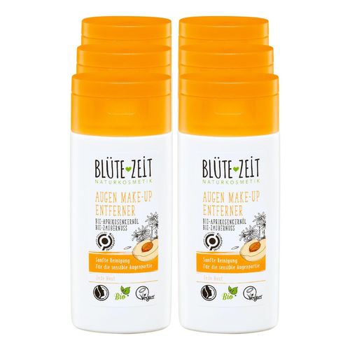 BLÜTE-ZEIT Augen Make-up Entferner 100 ml, 6er Pack