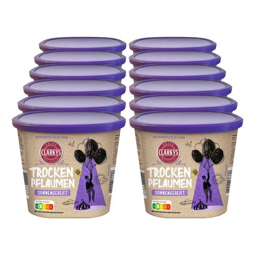 Clarkys Trockenpflaumen 500g, 12er Pack