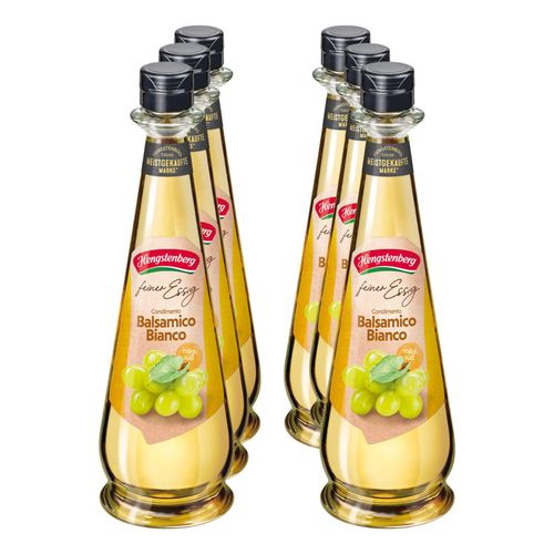 Hengstenberg Condimento Balsamico Bianco 500 ml, 6er Pack