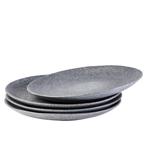Gipfelstück Speisteller-Set, Steinzeug Moos'N'Stein