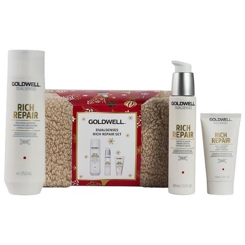 Goldwell Dualsenses Rich-RepairRich Repair X-Mas Set 2025 Dualsenses Rich Repair Restoring Shampoo 250 ml + Dualsenses Rich Repair 60 Sec Treatment 50 ml + Dualsenses Rich Repair 6 Effekte Serum 100 ml 1 Stk. (29,90 € / 1 Stk.)