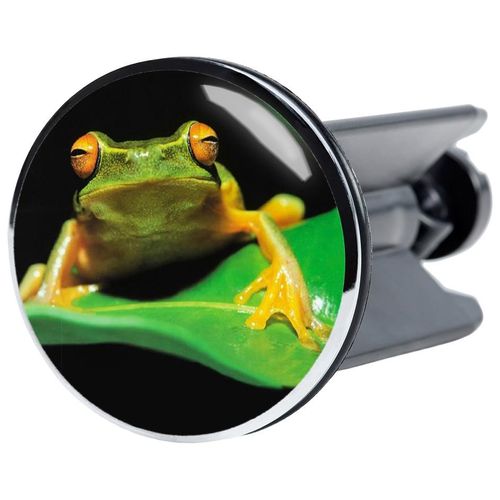 Waschbeckenstöpsel SANILO "Frosch Grün", grün, Ø:4cm, Stöpsel, Waschbeckenstöpsel, Ø 4 cm
