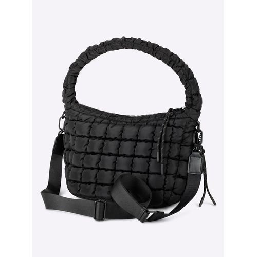 Handtasche HEINE, Damen, Gr. B/H/T: 35cm x 23cm x 8cm, schwarz, Kunstfaser, Polyamid, Polyester, unifarben, Taschen