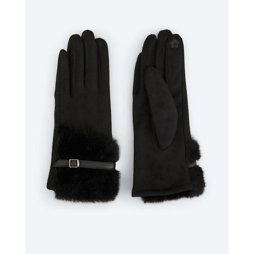 Handschuhe mit Webpelzbesatz