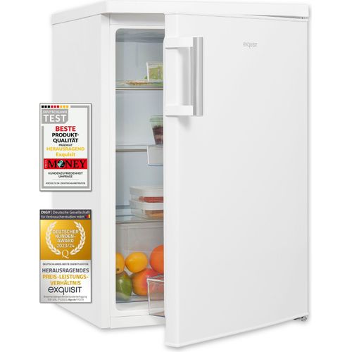 Exquisit Kühlschrank KS16-V-H-010D weiss | Standgerät | 133 l Volumen | Weiß