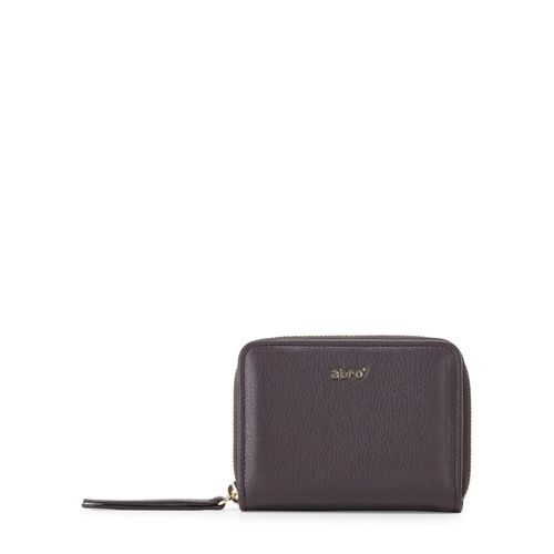 Abro Portemonnaie - Kleines Portemonnaie aus Leder - Gr. unisize - in Braun - für Damen
